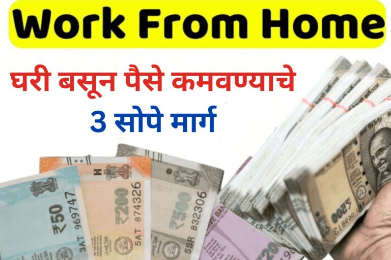 Work From Home in Marathi: घरी बसून पैसे कमवण्याचे 3 सोपे मार्ग